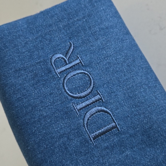 New never used DIOR denim bag ..the "It bag" Dior denim pouch bag Star - Picture 3 of 6